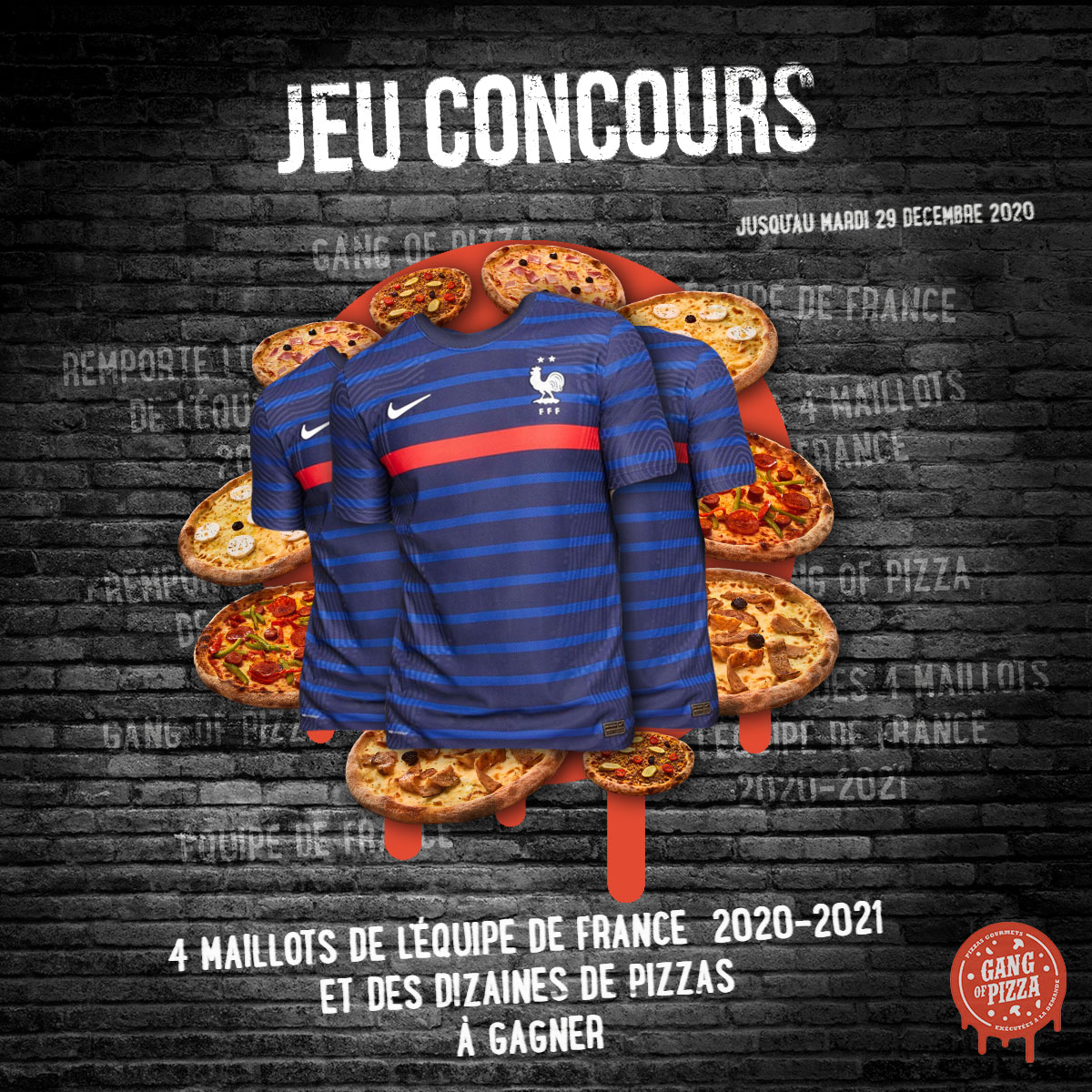 Jeu concours Gang Of Pizza décembre 2020