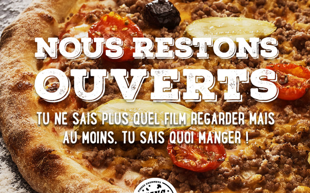 GANG OF PIZZA RESTE OUVERT PENDANT LE CONFINEMENT DE COVID 19 NOVEMBRE 2020