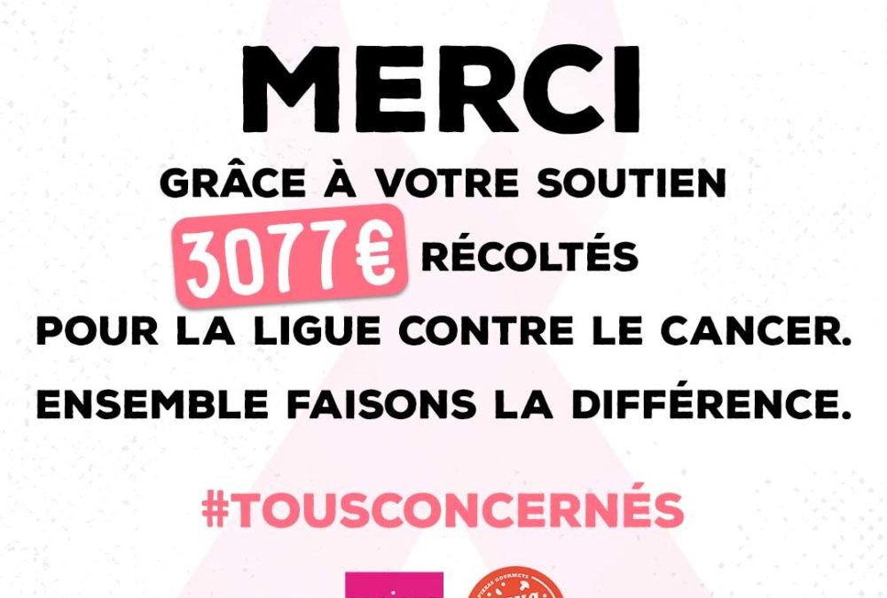 GANG OF PIZZA REVERSE 3077€ A LA LIGUE CONTRE LE CANCER