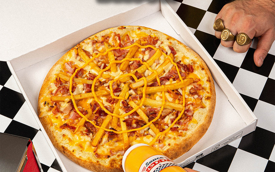 FRITE CHEDDAR BACON GANG OF PIZZA